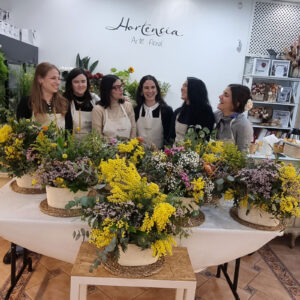 Taller privado de arreglos florales